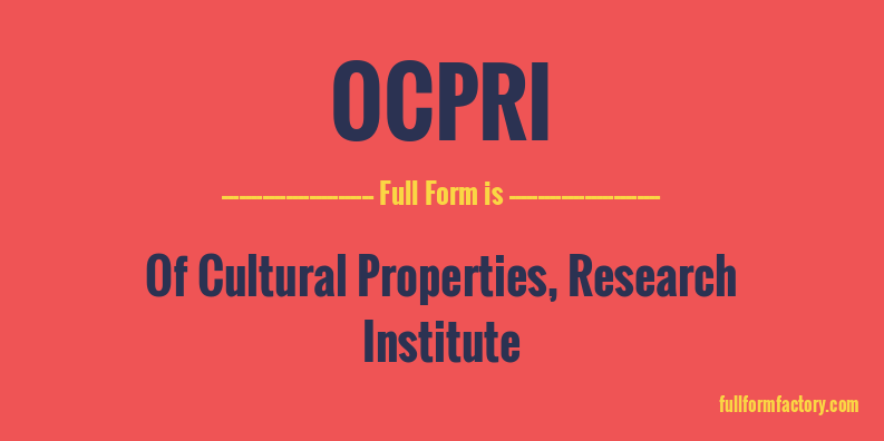 ocpri-full-form
