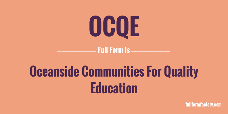 ocqe-full-form