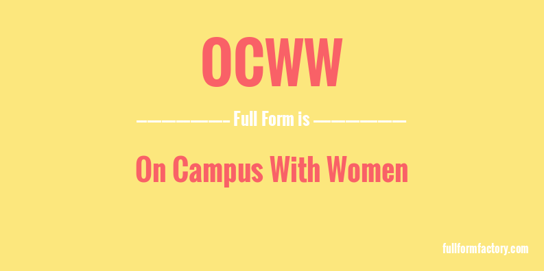 ocww-full-form