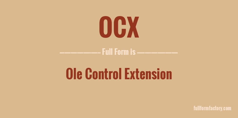 ocx-full-form