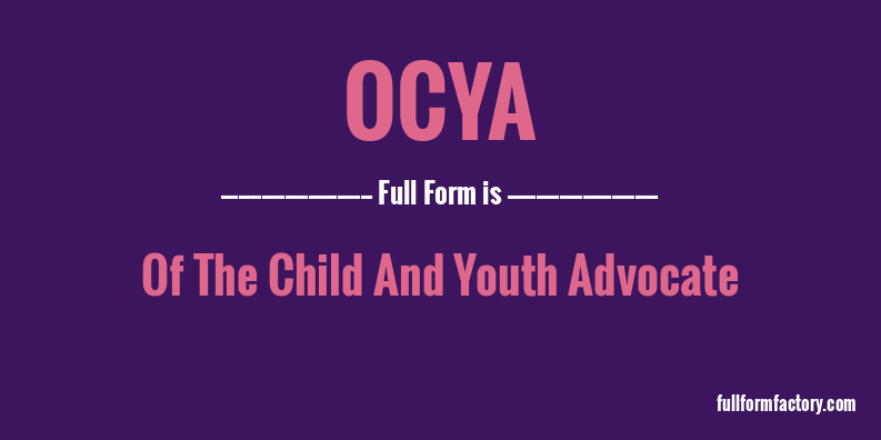 ocya-full-form