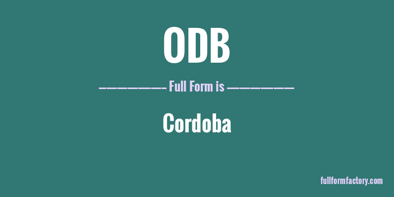 odb-full-form