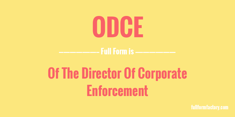 odce-full-form