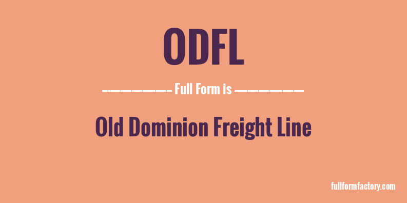 odfl-full-form