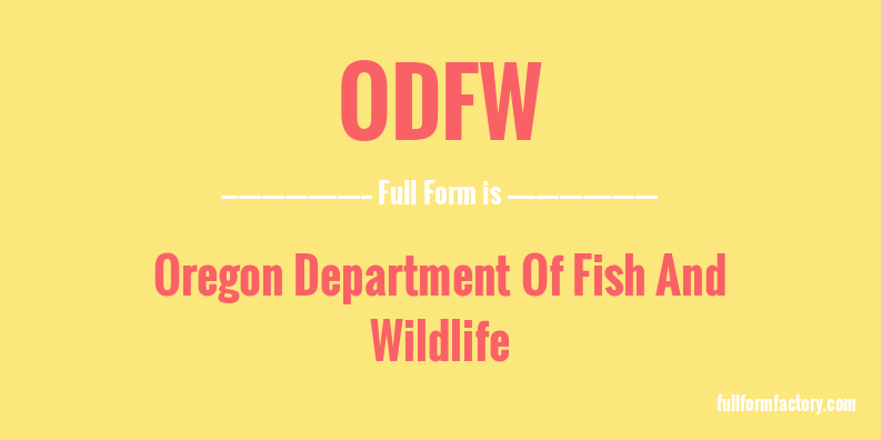 odfw-full-form