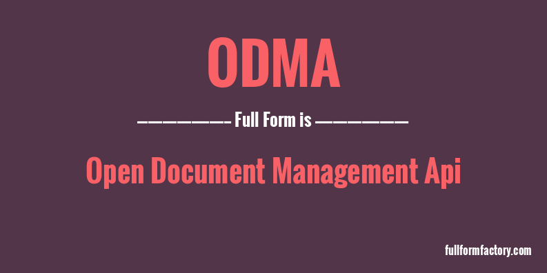 odma-full-form