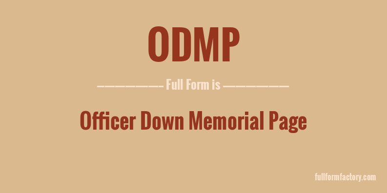 odmp-full-form