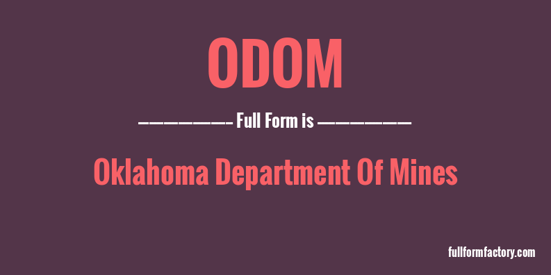 odom-full-form
