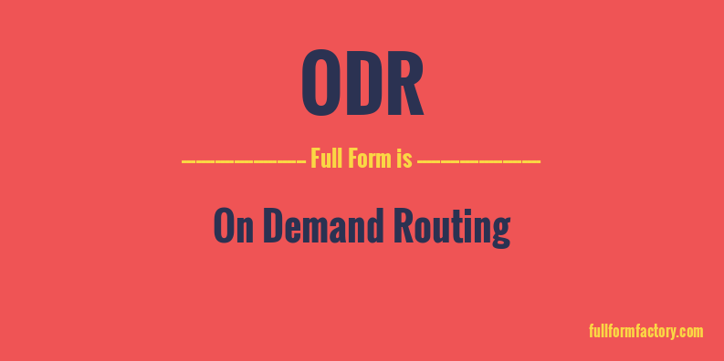 odr-full-form