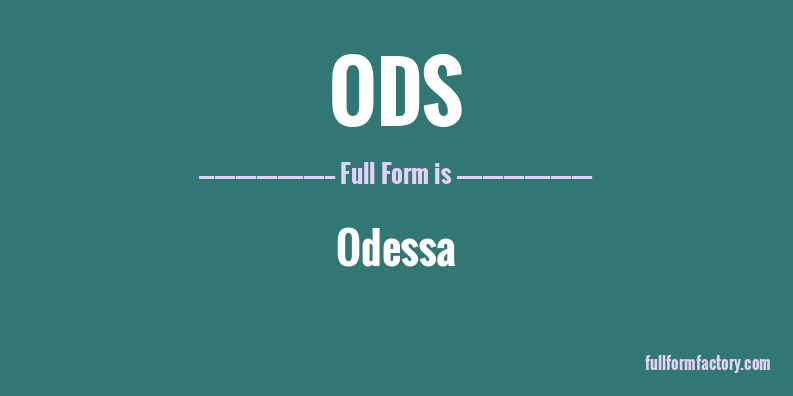 ods-full-form