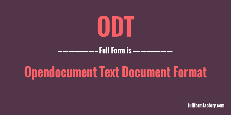 odt-full-form