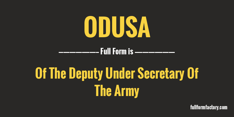 odusa-full-form