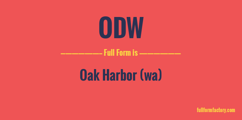 odw-full-form