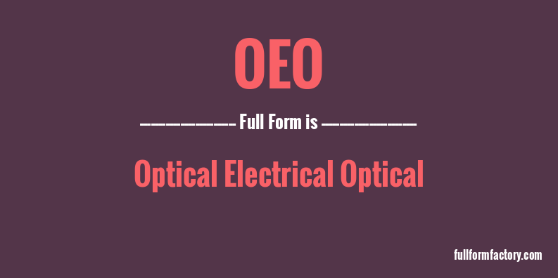 oeo-full-form