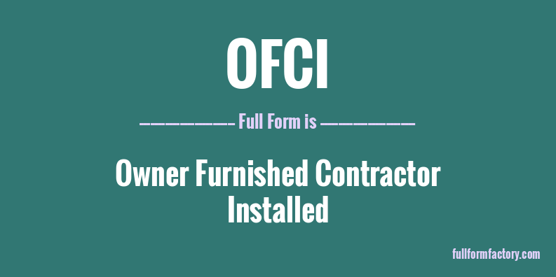 ofci-full-form