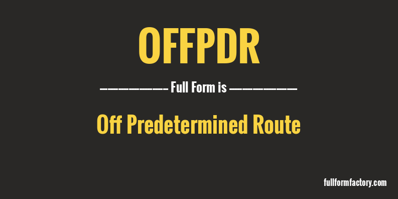 offpdr-full-form