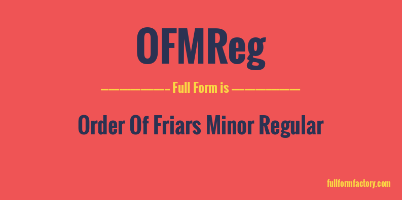 ofmreg-full-form