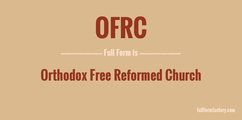 ofrc-full-form