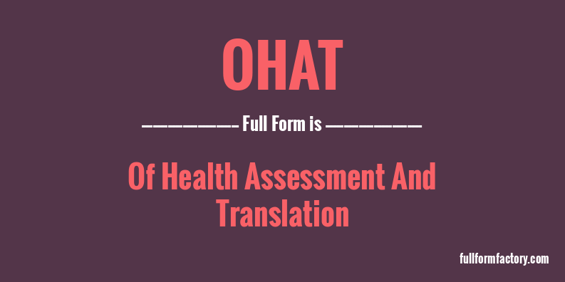 ohat-full-form