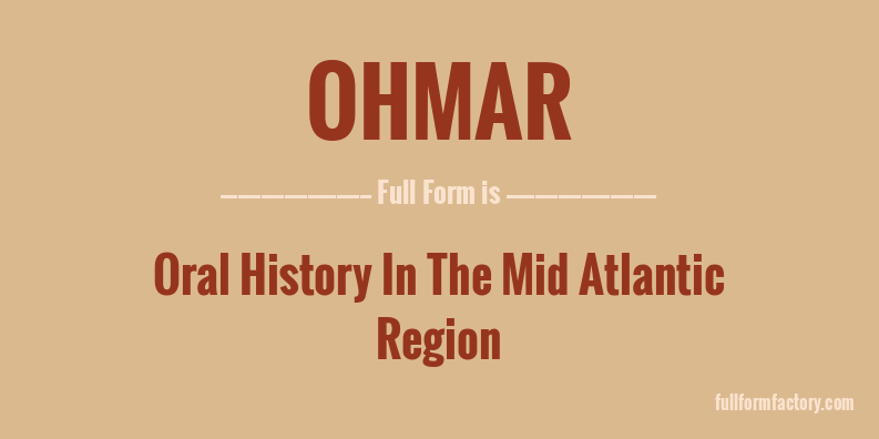 ohmar-full-form