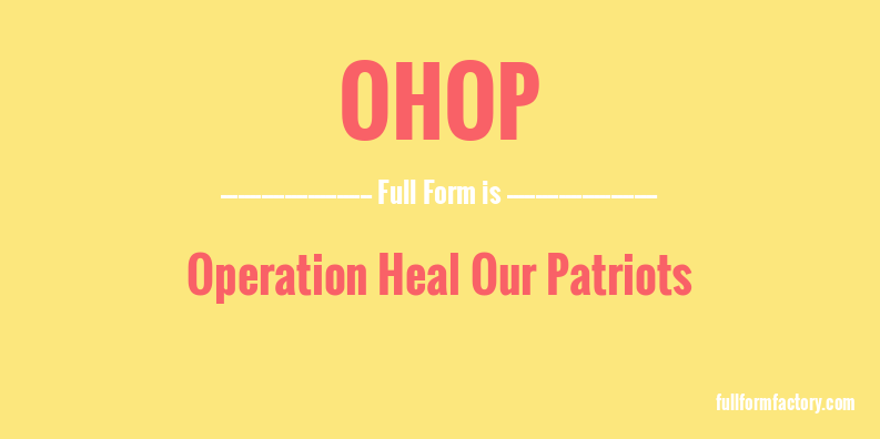 ohop-full-form