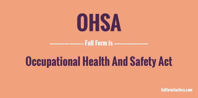 ohsa-full-form