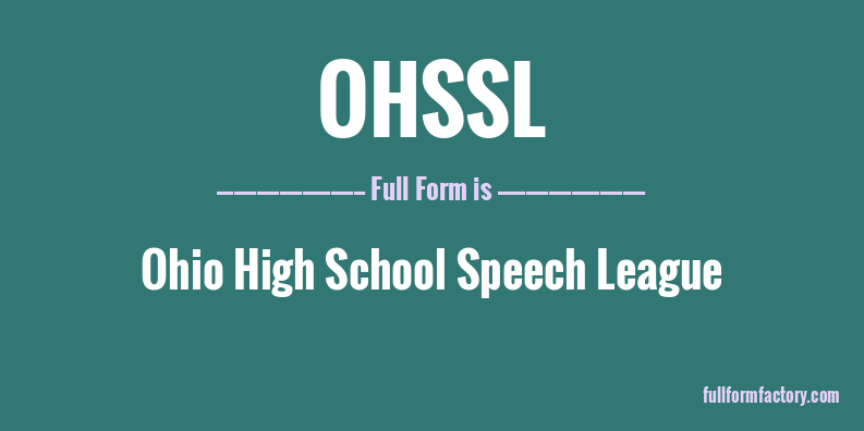 ohssl-full-form