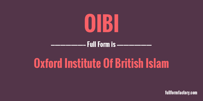 oibi-full-form