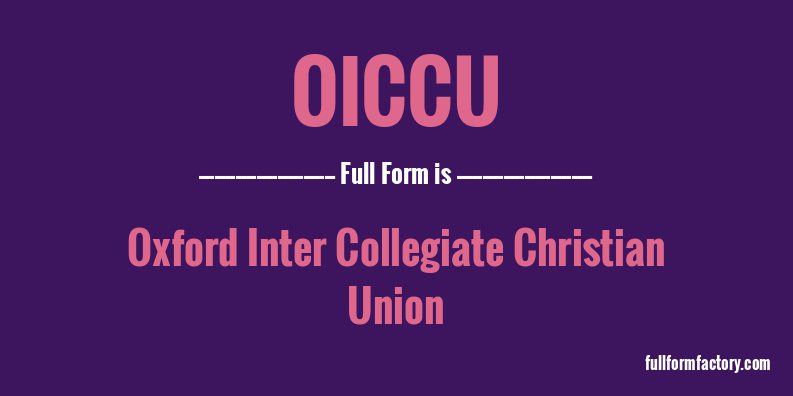 oiccu-full-form
