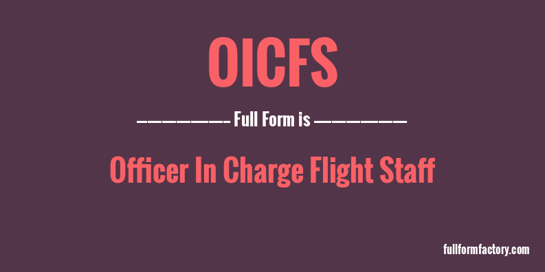 oicfs-full-form
