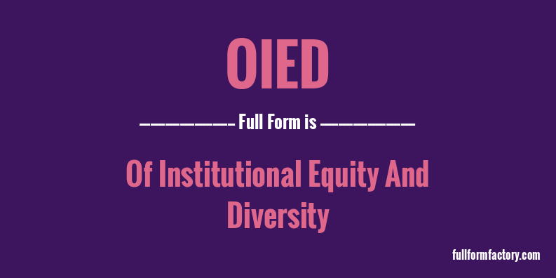 oied-full-form