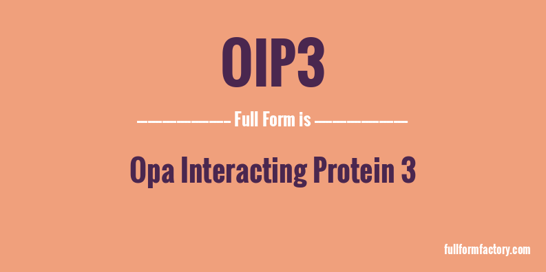 oip3-full-form