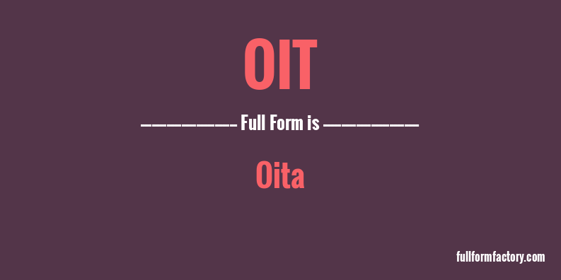 oit-full-form