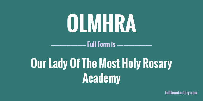 olmhra-full-form