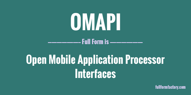 omapi-full-form