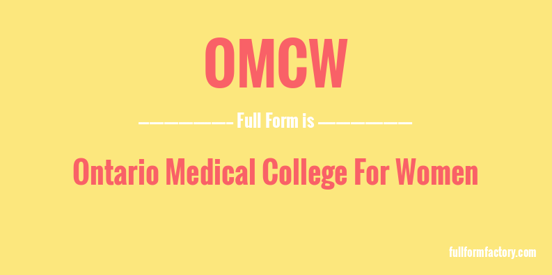 omcw-full-form