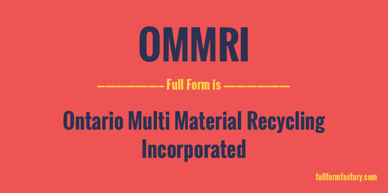 ommri-full-form
