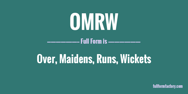 omrw-full-form