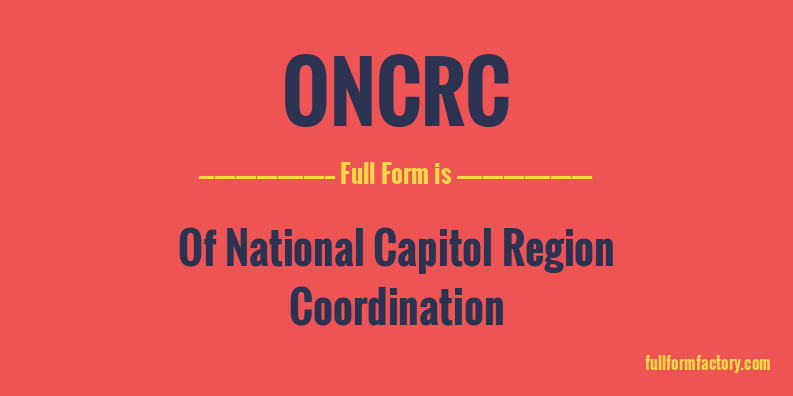 oncrc-full-form