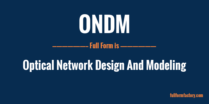 ondm-full-form