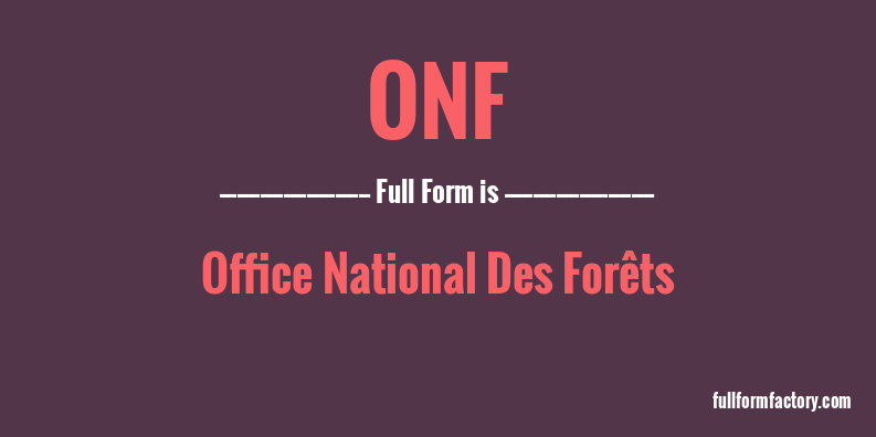 onf-full-form