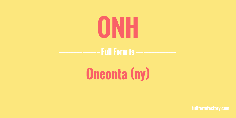 onh-full-form