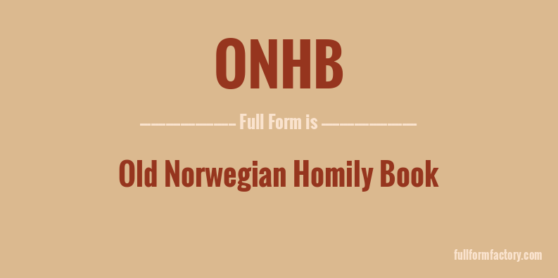 onhb-full-form