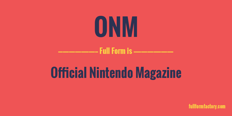 onm-full-form