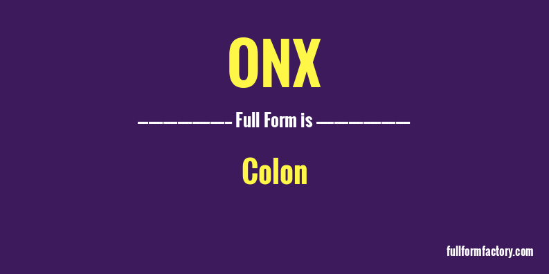 onx-full-form
