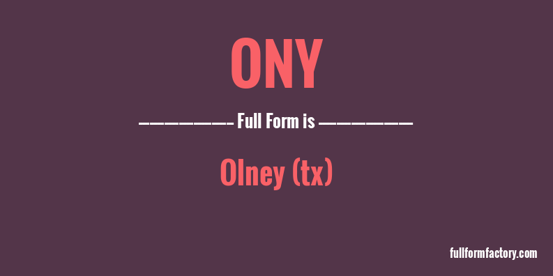 ony-full-form