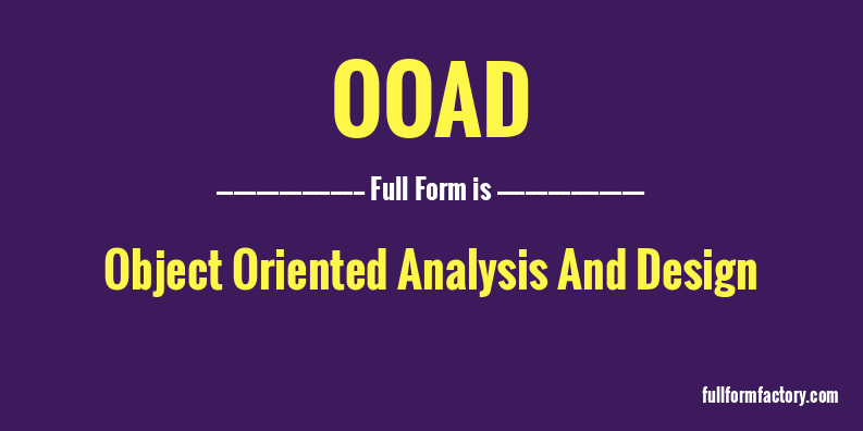 ooad-full-form