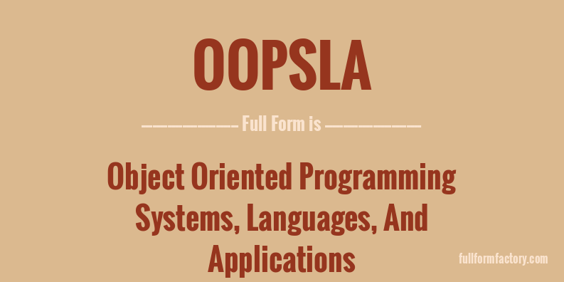 oopsla-full-form