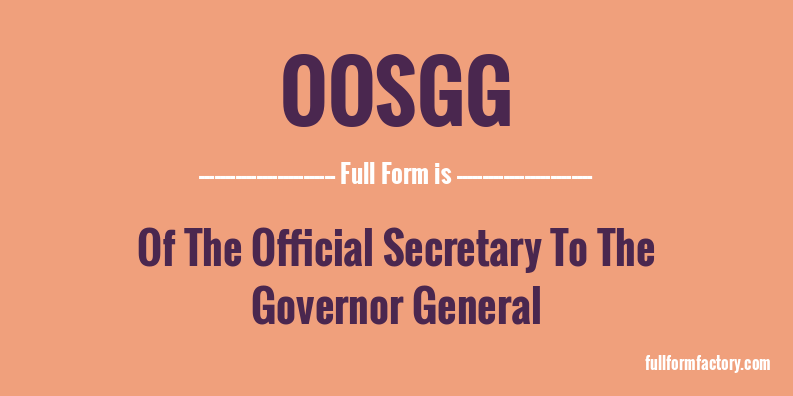 oosgg-full-form