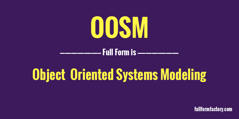 oosm-full-form